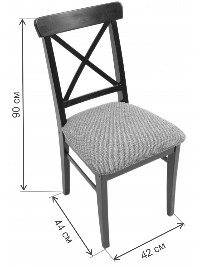 Деревянный стул Ингольф ПМ черный / зеленый
