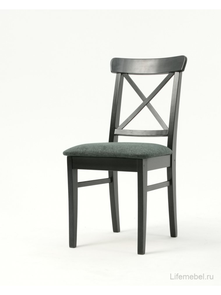 Деревянный стул Ингольф ПМ черный / зеленый
