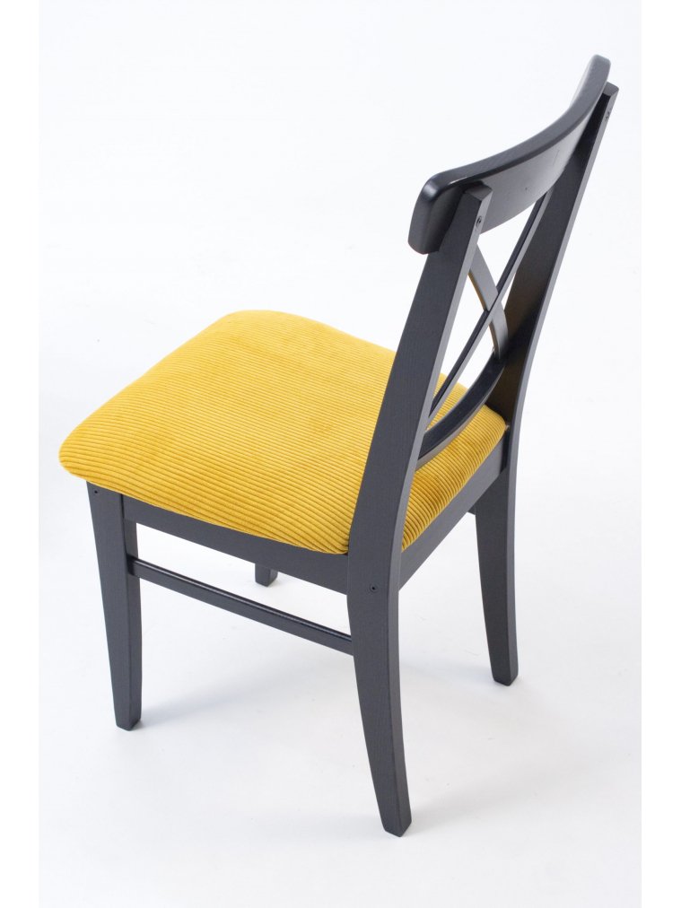 Деревянный стул Ингольф ПМ черный / желтый