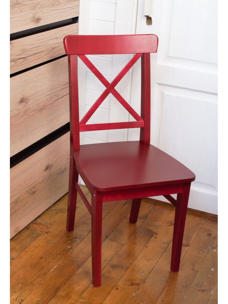 Деревянный стул Ингольф Ж Красный