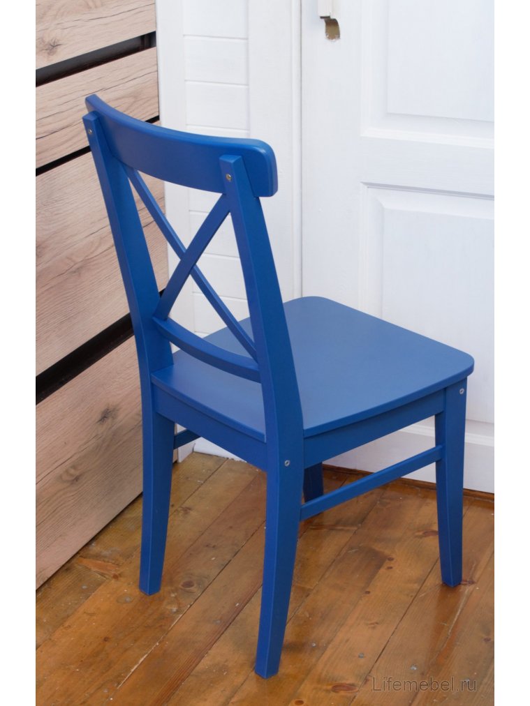 Деревянный стул Ингольф Ж синий