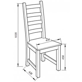 Деревянный стул Кантри