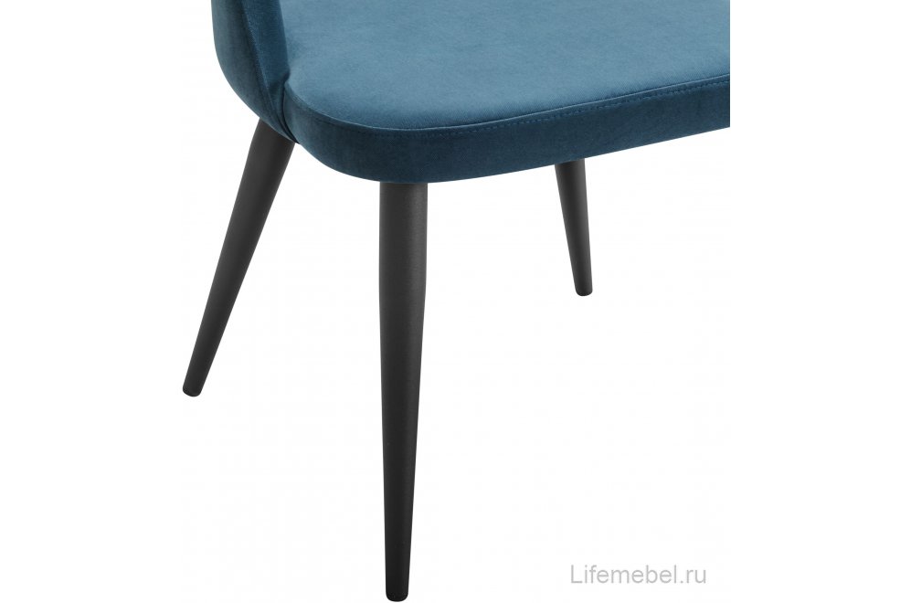 Стул на металлокаркасе Lars Diag blue / черный