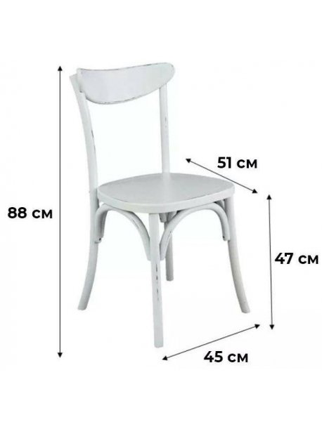 Деревянный стул Provence белый