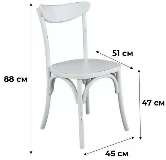 Деревянный стул Provence белый