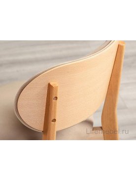 Деревянный стул Rasmus diag beige / натуральный бук
