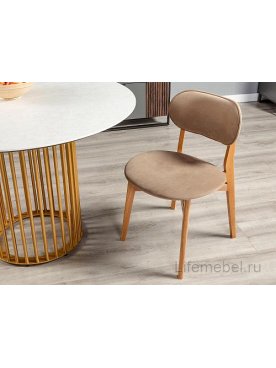 Деревянный стул Rasmus diag beige / натуральный бук