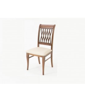 Деревянный стул Рич орех / ромб бежевый