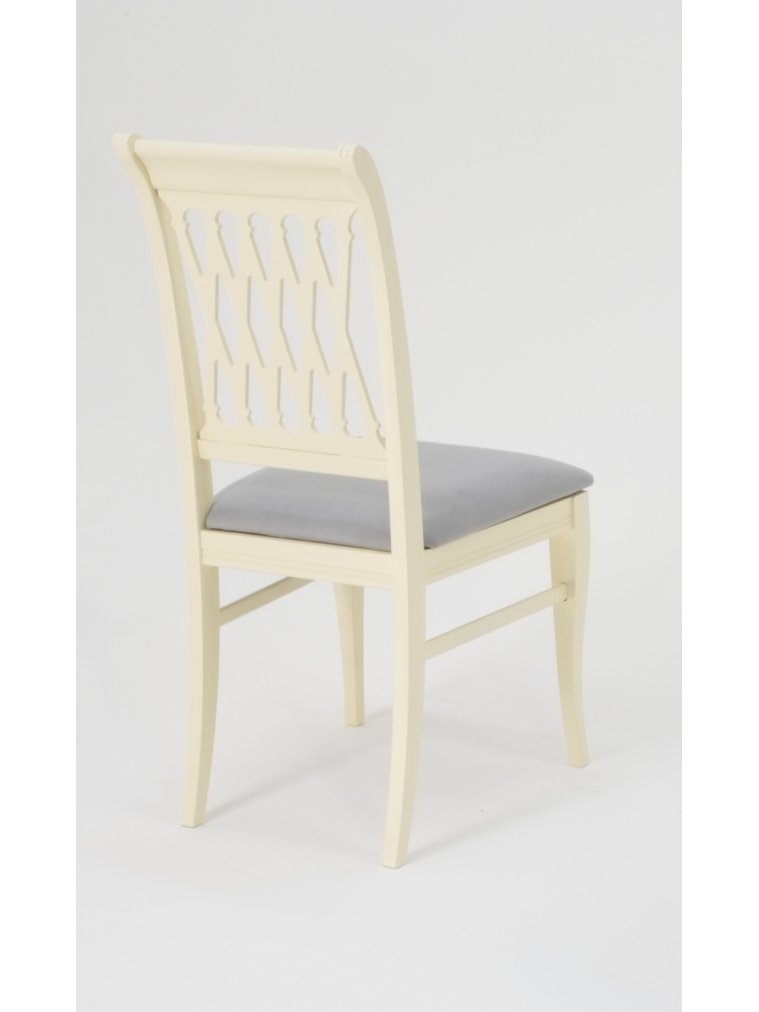 Деревянный стул Рич слоновая кость / серый