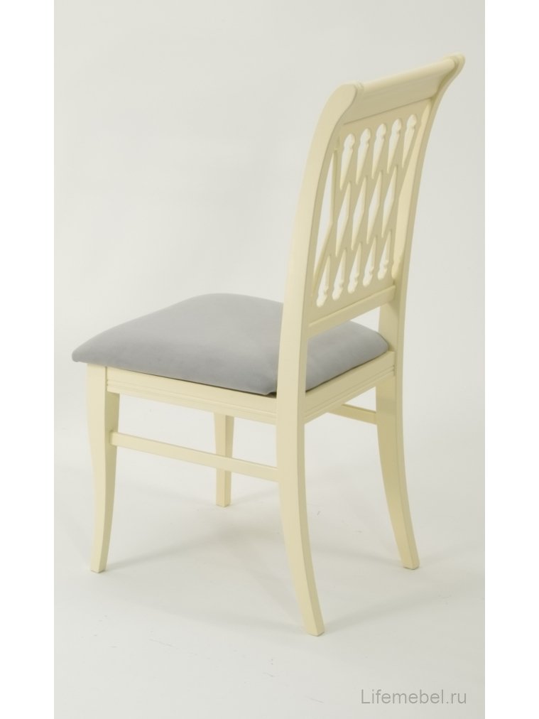 Деревянный стул Рич слоновая кость / серый