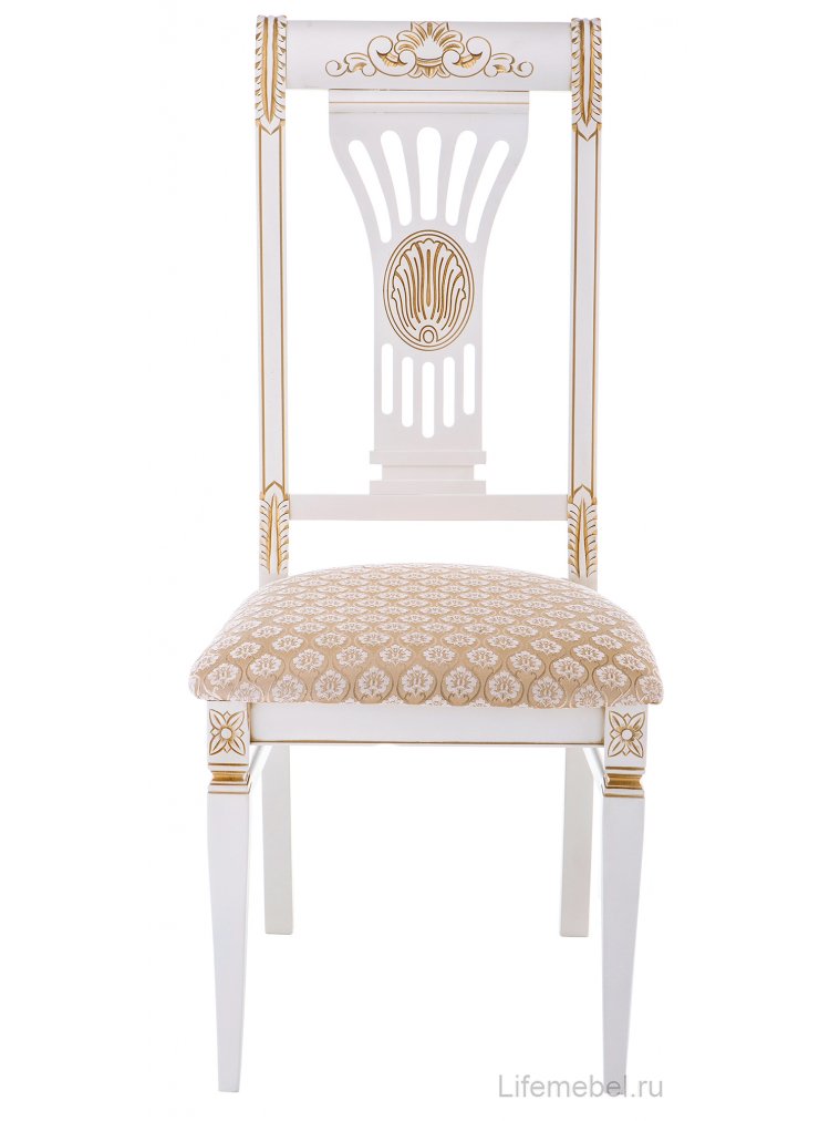 Стул Roy W/З молочный / патина