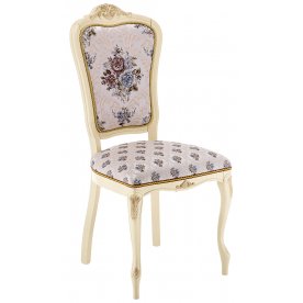 Стул Руджеро патина золото / молочный