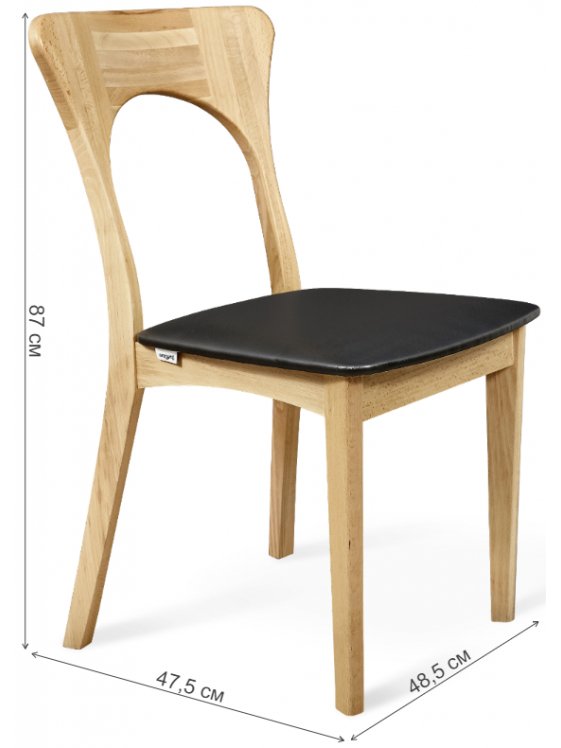 Стул SHT-S63 прозрачный лак / черный