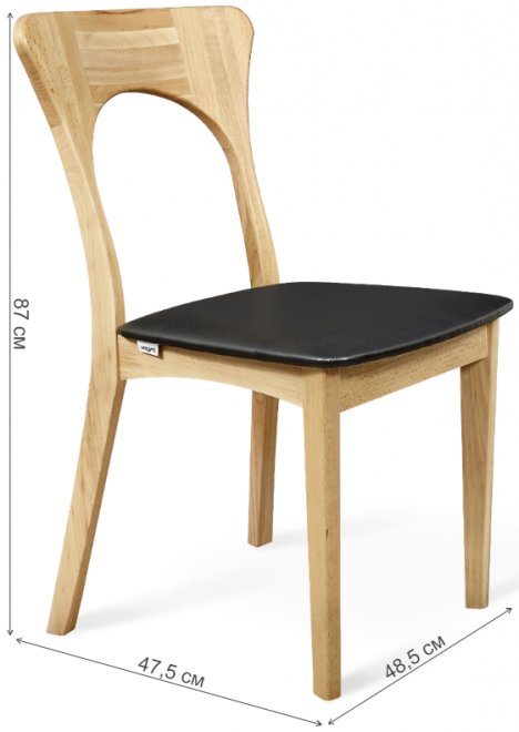 Стул SHT-S63 прозрачный лак / черный