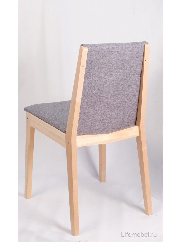 Деревянный стул Твит натуральное дерево / серый