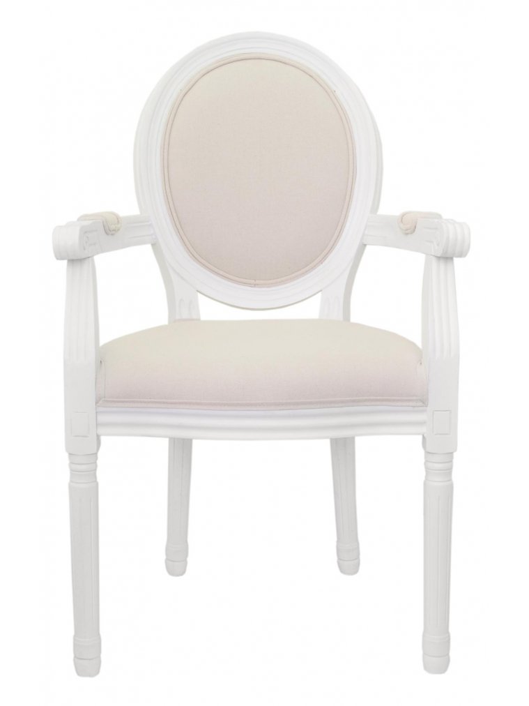 Стул Volker arm beige / white
