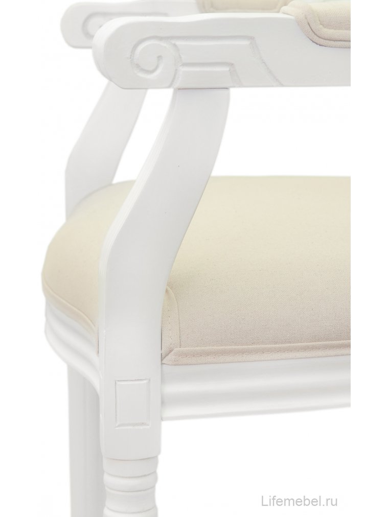 Стул Volker arm beige / white