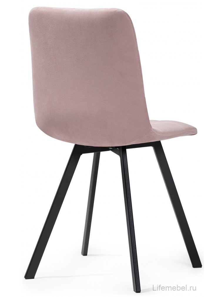 Комплект из "Стул на металлокаркасе Чилли розовый / черный каркас" 2 шт.