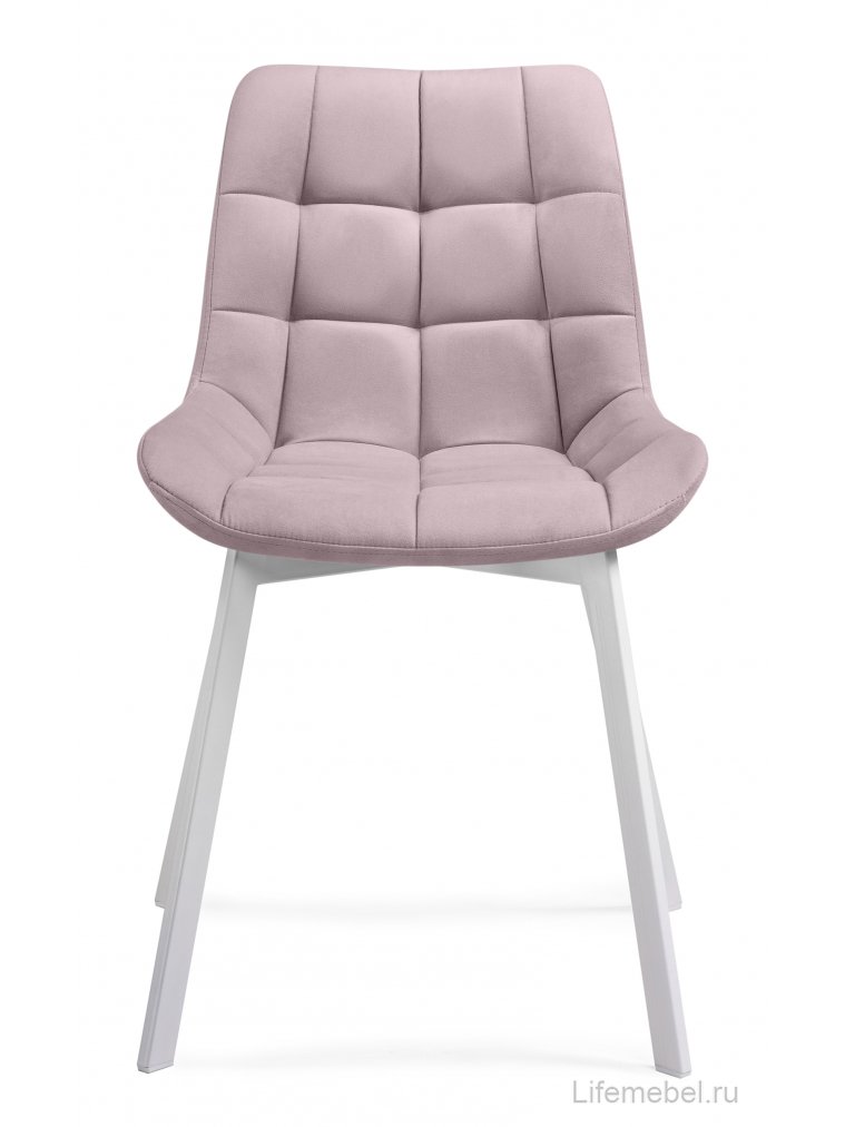 Комплект стульев крутящихся Форт 4 шт розовый / белый
