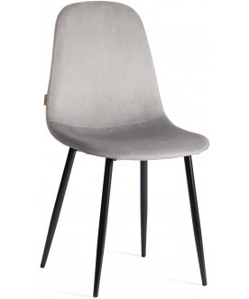 Стул на металлокаркасе Breeze mod. jsc-58 4 шт. grey (серый) hlr 19 / черный велюр