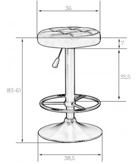 Комплект стульев Bruno Gold
