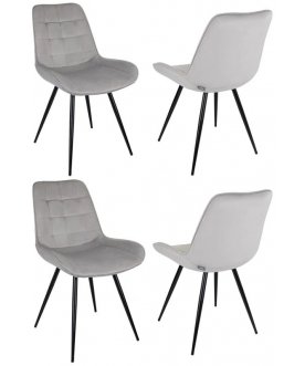 Стул на металлокаркасе CH-K2 светло-серый / черный