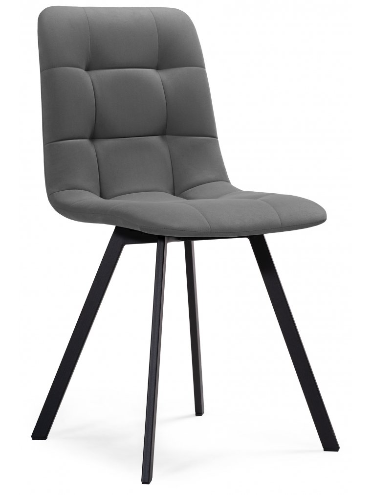 Комплект стульев Чилли 4 шт темно-серый / черный