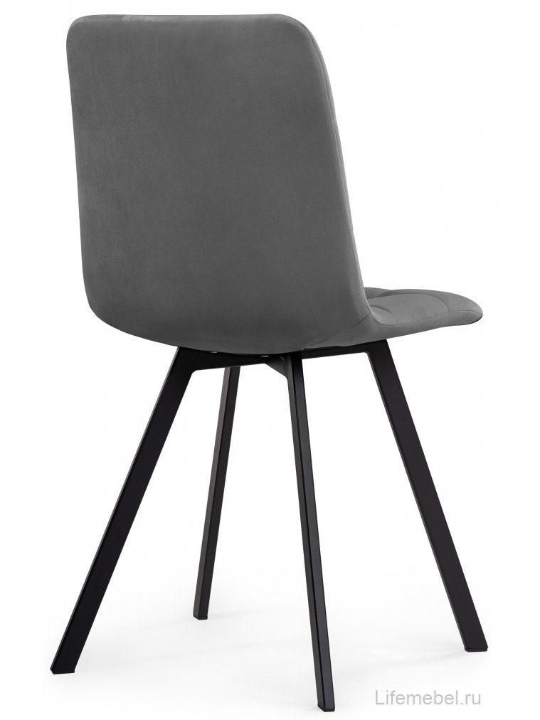 Комплект стульев Чилли 4 шт темно-серый / черный
