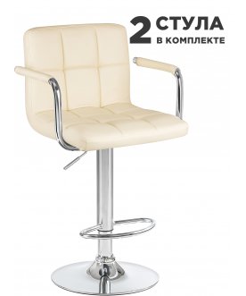 Комплект стульев Kruger Arm кремовый