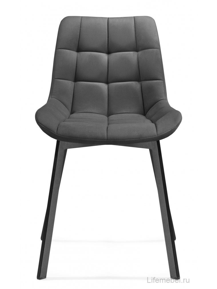Комплект стульев Стронг 4 шт темно-серый / черный