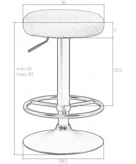 Комплект стульев Teddy black