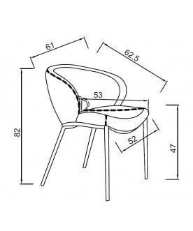 Стул-кресло 160KD-80030 экокожа кремовый