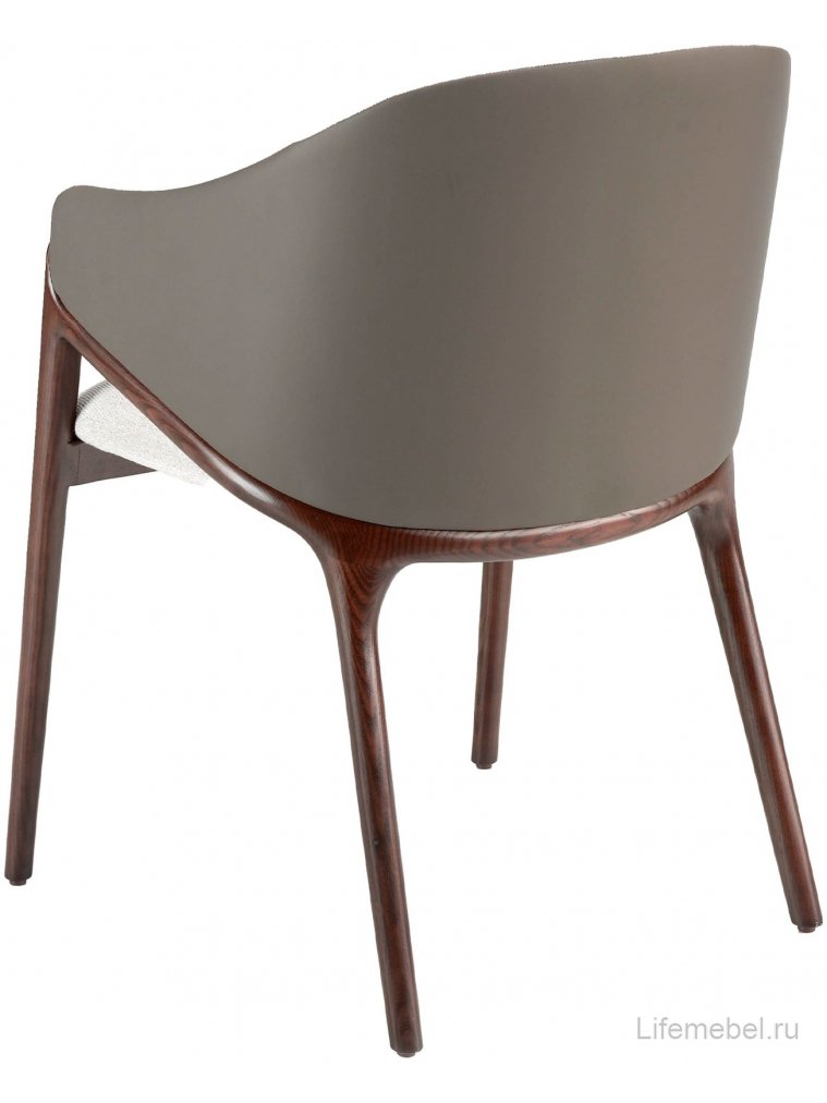 Кресло ACH20071/4090 бежевое / орех