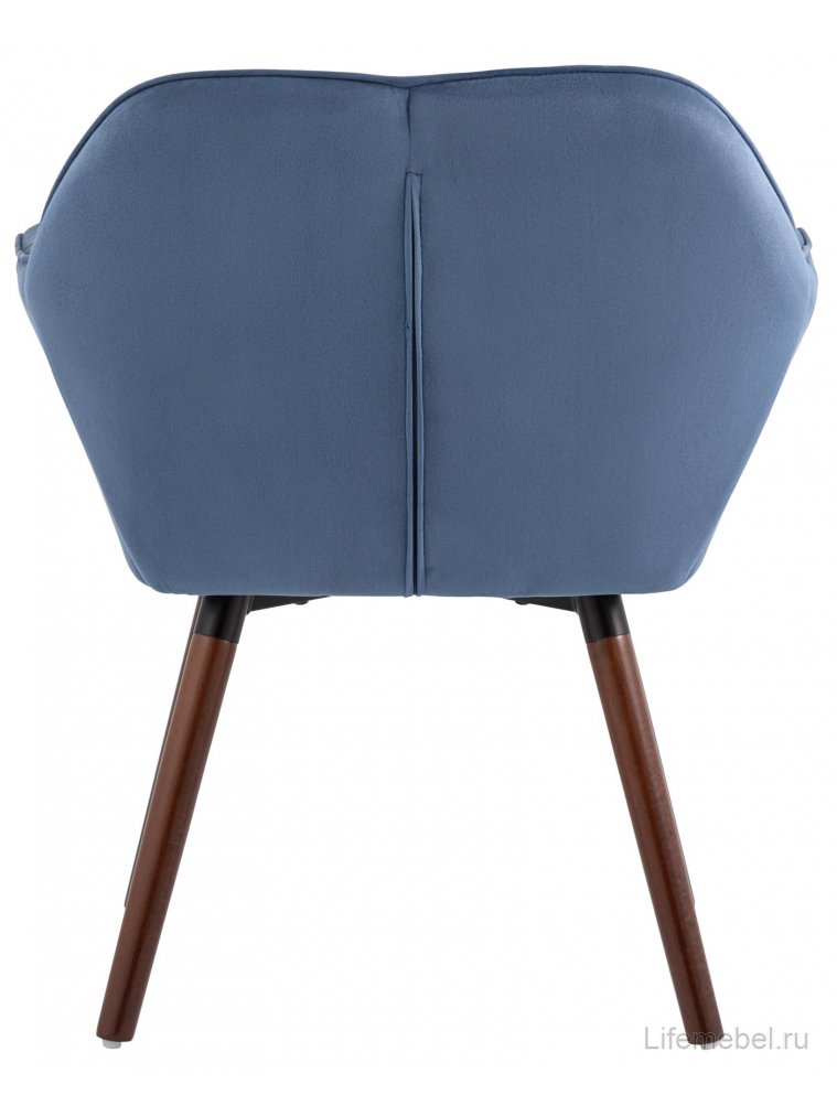 Кресло Алия синяя замша