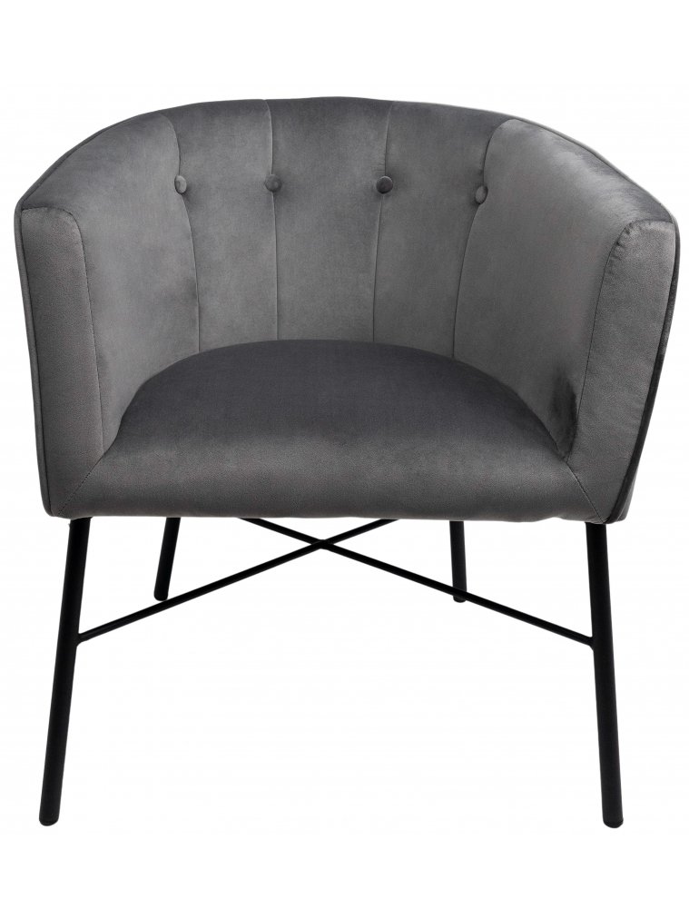 Кресло Almond велюр серый