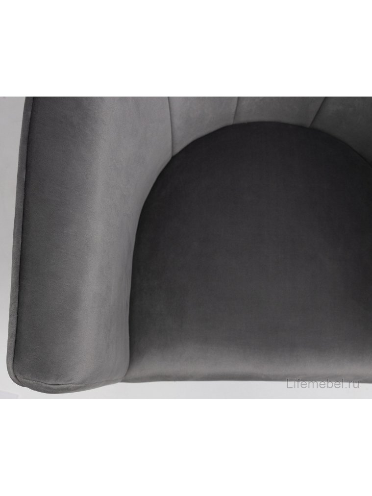 Кресло Almond велюр серый