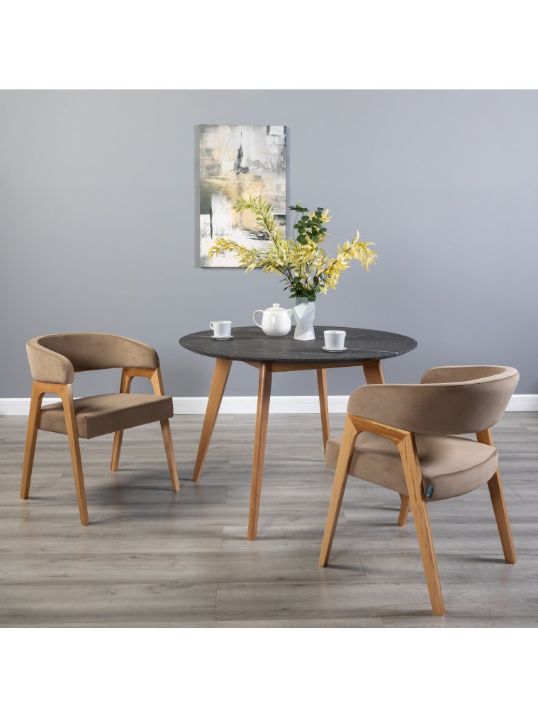 Кресло Baxter beige / натуральное