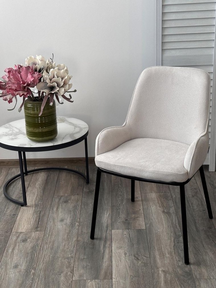 Кресло Brio cato-01 белый фактурный / черный