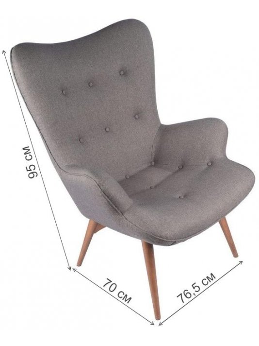 Кресло Contour серое