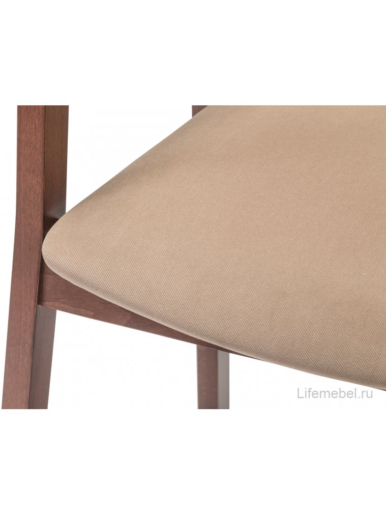 Кресло Dalia beige / темный орех
