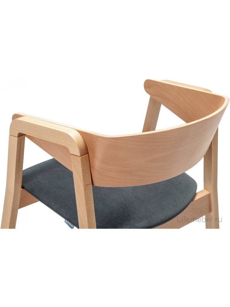 Кресло для кухни Dalia grey / натуральный