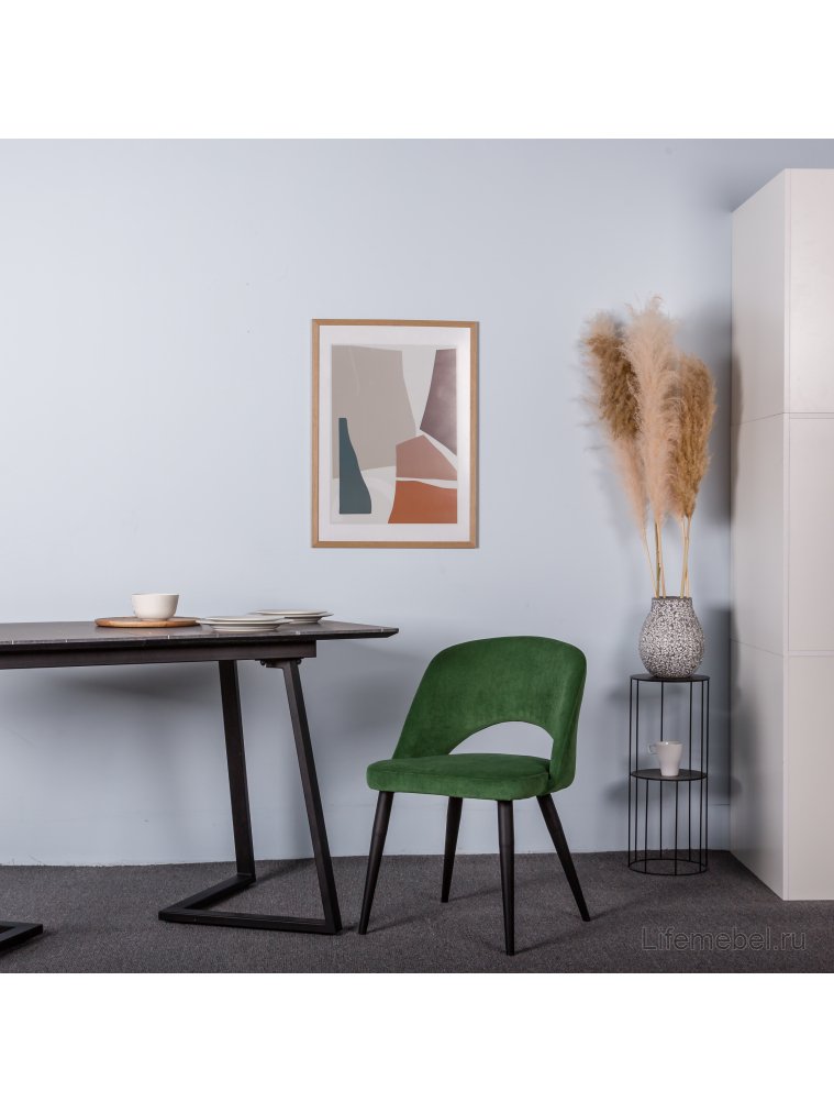 Кресло для кухни Lars зеленый / черный