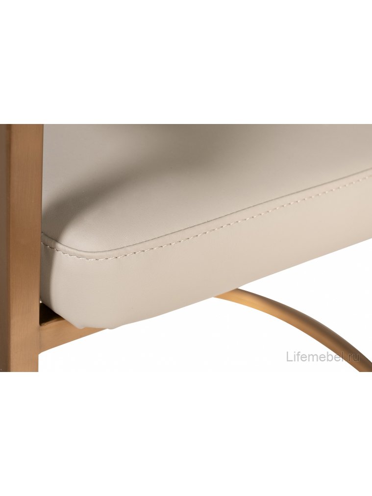 Кресло Сёрдж бежевый / золото