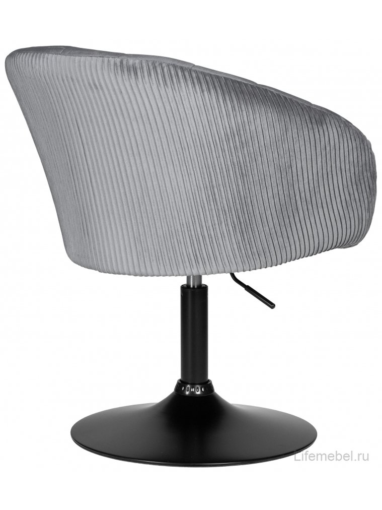 Кресло Edison Black серый велюр 1922-19