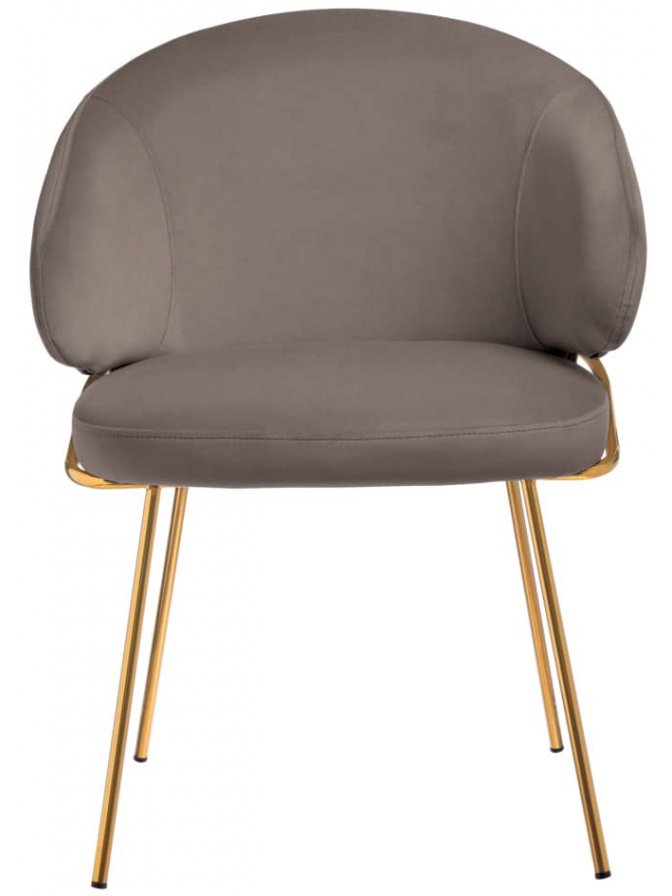 Кресло Emil латте / золотое