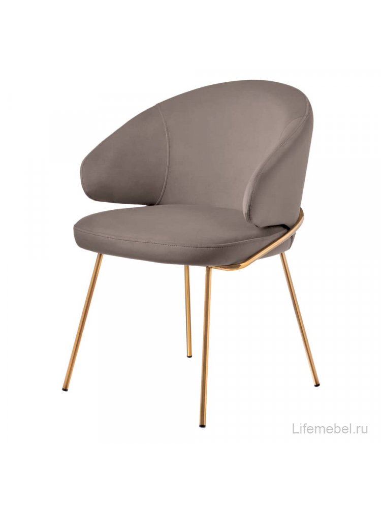 Кресло Emil латте / золотое