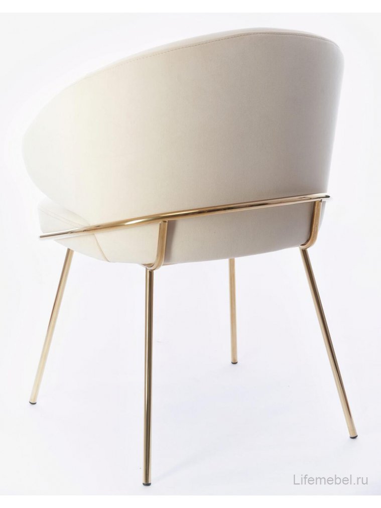 Кресло Филипп бежевое / золото