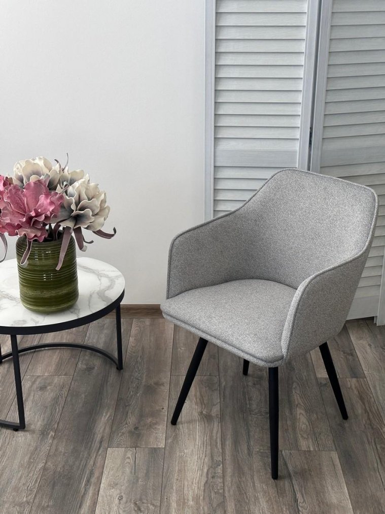 Кресло Fort 360 поворотное ns10 серое букле / черный