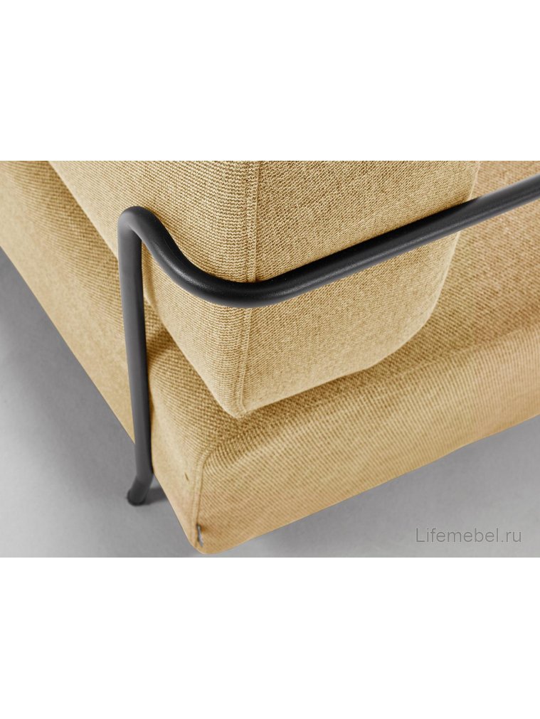 Кресло Gamer ткань горчица