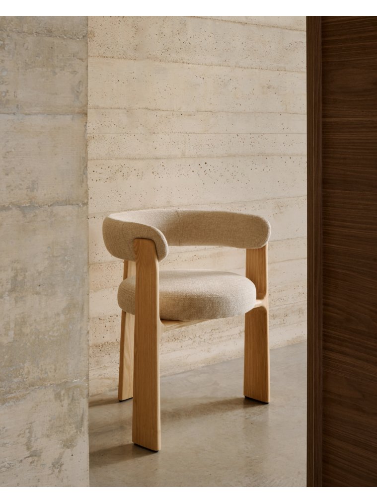 Кресло Granite бежевое / натуральное